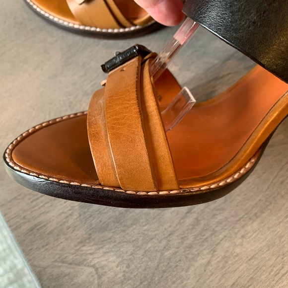 NWOT Rebecca Minkoff leather sandals. Tan, black and brown. Size 7.5 - Picture 12 of 12